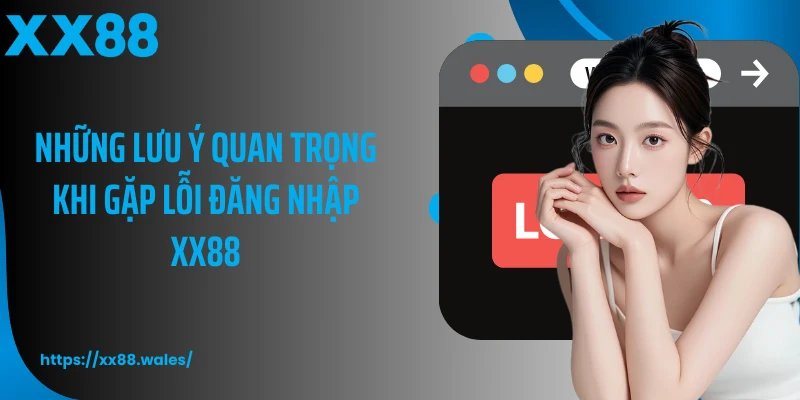 Những lưu ý quan trọng khi gặp lỗi đăng nhập XX88